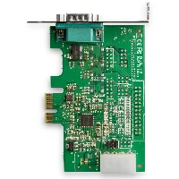 StarTech.com 1-port PCI Express RS232 Serial Adapter Card - PCIe RS232 Serial Host Controller Card - PCIe to Serial DB9 - 16950 UART - Low Profile Expansion Card - Windows & Linux, PCIe, Serial, PCIe 1.1, RS-232, Green, 277385 h