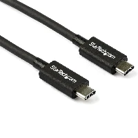 StarTech.com 0.8 m (2.7 ft.) Thunderbolt 3 to Thunderbolt 3 Cable - 40Gbps, Male, Male, 0.8 m, Black, Nickel, 40 Gbit/s