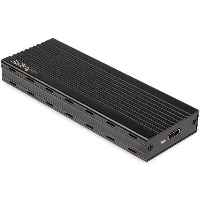 StarTech.com USB-C 10Gbps to M.2 NVMe SSD Enclosure - Portable External M.2 NGFF PCIe Aluminum Case - 1GB/s Read/Write - Supports 2230, 2242, 2260, 2280 - TB3 Compatible - Mac & PC, SSD enclosure, M.2, M.2, 10 Gbit/s, USB connectivity, Black