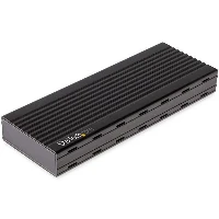 StarTech.com USB-C 10Gbps to M.2 NVMe SSD Enclosure - Portable External M.2 NGFF PCIe Aluminum Case - 1GB/s Read/Write - Supports 2230, 2242, 2260, 2280 - TB3 Compatible - Mac & PC, SSD enclosure, M.2, M.2, 10 Gbit/s, USB connectivity, Black