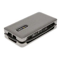 StarTech.com USB-C Multiport Adapter, HDMI/VGA, 4K 60Hz Video, 3-Port USB Hub, 100W Power Delivery Pass-Through, GbE, USB Type-C Travel Dock w/ Charging, 1ft/30cm Wrap-Around Cable - Mini Laptop Docking Station (DKT31CVHPD3) - Docking station - USB-C - VG
