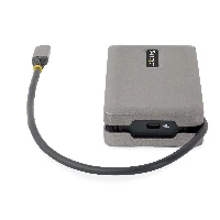 StarTech.com USB-C Multiport Adapter, HDMI/VGA, 4K 60Hz Video, 3-Port USB Hub, 100W Power Delivery Pass-Through, GbE, USB Type-C Travel Dock w/ Charging, 1ft/30cm Wrap-Around Cable - Mini Laptop Docking Station (DKT31CVHPD3) - Docking station - USB-C - VG