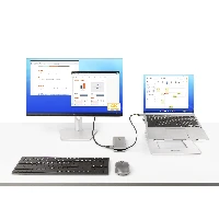 StarTech.com USB-C Multiport Adapter, HDMI/VGA, 4K 60Hz Video, 3-Port USB Hub, 100W Power Delivery Pass-Through, GbE, USB Type-C Travel Dock w/ Charging, 1ft/30cm Wrap-Around Cable - Mini Laptop Docking Station (DKT31CVHPD3) - Docking station - USB-C - VG