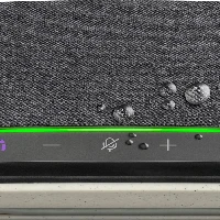 POLY Sync 10 USB-A USB-C Speakerphone, PC, Silver, 0.715 m, IP64, Windows 10, 100 - 7800 Hz