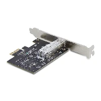 StarTech.com 1-Port GbE SFP Network Card, PCIe 2.1 x1, Intel I210-IS, 1GbE Controller, 1000BASE Copper/Fiber Optic, Single-Port Gigabit Ethernet NIC, Desktop/Server Backplanes - Windows and Linux Compatible, Internal, Wired, PCI Express, Fiber, 1000 Mbit/s, Black