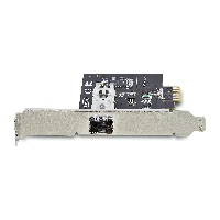 StarTech.com 1-Port GbE SFP Network Card, PCIe 2.1 x1, Intel I210-IS, 1GbE Controller, 1000BASE Copper/Fiber Optic, Single-Port Gigabit Ethernet NIC, Desktop/Server Backplanes - Windows and Linux Compatible, Internal, Wired, PCI Express, Fiber, 1000 Mbit/s, Black