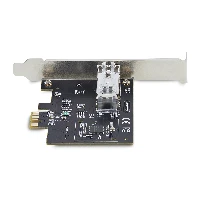 StarTech.com 1-Port GbE SFP Network Card, PCIe 2.1 x1, Intel I210-IS, 1GbE Controller, 1000BASE Copper/Fiber Optic, Single-Port Gigabit Ethernet NIC, Desktop/Server Backplanes - Windows and Linux Compatible, Internal, Wired, PCI Express, Fiber, 1000 Mbit/s, Black