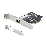 StarTech.com 1-Port GbE SFP Network Card, PCIe 2.1 x1, Intel I210-IS, 1GbE Controller, 1000BASE Copper/Fiber Optic, Single-Port Gigabit Ethernet NIC, Desktop/Server Backplanes - Windows and Linux Compatible, Internal, Wired, PCI Express, Fiber, 1000 Mbit/s, Black