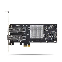 StarTech.com 2-Port GbE SFP Network Card, PCIe 2.0 x1, Intel I350-AM2 2x 1GbE Controller, 1000BASE Copper/Fiber Optic, Dual-Port Gigabit Ethernet NIC, Desktop/Server Backplanes - Windows and Linux Compatible, Internal, Wired, PCI Express, Fiber, 1000 Mbit/s, Black