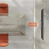 POLY Studio X30 All-In-One Video Bar No Radio or Power Cord TAA, 4K Ultra HD, 60 fps, 5x, Black, Grey