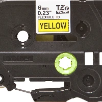 Brother TZe-FX611 - Nero su giallo - Rotolo (0,6 cm x 8 m) 1 cassetta(e) nastro flessibile - per Brother PT-D210, D600, H110, H200, P-Touch PT-1005, E550, P900, P-Touch Cube Plus PT-P710