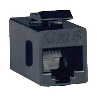 Tripp Lite Cat6 Straight Through Modular In-line Snap-in Coupler RJ45 F/F - Inserto modulare - CAT 6 - 2 porte