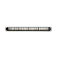 Tripp Lite 24-Port 1U Rack-Mount Shielded Blank Keystone/Multimedia Patch Panel, RJ45 Ethernet, USB, HDMI, Cat5e/6 - Pannello cablaggio - nero - 1U - 19 - 24 porte