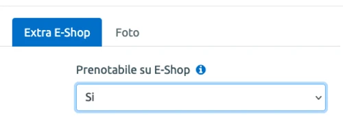 Imposta prodotto prenotabile