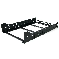 StarTech.com Staffe Universali regolabili in profondit per Armadi e Rack da 19 - 3U - Rotaia rack - nero - 3U - 19 - per P/N RK1233BKM, RK2433BKM, RK2537BKM, RK3236BKF, RK4236BKB, RK4242BK24, RK4242BK30