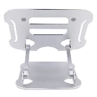 StarTech.com Laptop Stand for Desk, Ergonomic Laptop Stand Adjustable Height, Aluminum, Portable, Supports up to 22lb (10kg), Foldable Laptop Holder for Desk - Angled Notebook Computer Riser/Lift (ADJ-LAPTOP-RISER) - Supporto notebook - montabile su banco
