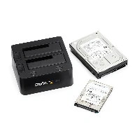 StarTech.com Dual-Bay USB 3.0 to SATA and IDE Hard Drive Docking Station, USB Hard Drive Dock, External 2.5/3.5
