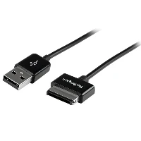 StarTech.com 0.5m Dock Connector to USB Cable for ASUS Transformer Pad and Eee Pad Transformer / Slider, Black, USB A, Asus 40-pin, 0.5 m, Male, Male