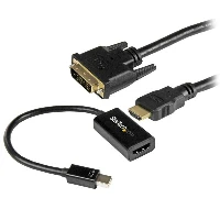 StarTech.com mDP to DVI Connectivity Kit - Active Mini DisplayPort to HDMI Converter with 6 ft. HDMI to DVI Cable, Cable, Any brand