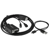 StarTech.com DisplayPort to VGA Adapter Cable with Audio - 6ft (2m), 2 m, DisplayPort, VGA (D-Sub), Male, Male, Straight