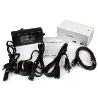 StarTech.com USB 3.0 SATA Hard Drive Docking Station SSD / HDD with integrated Fast Charge USB Hub and UASP For SATA 6 Gbps - White, HDD, SSD, Serial ATA, Serial ATA II, Serial ATA III, 2.5,3.5