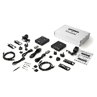 StarTech.com HDMI KVM Extender over IP Network - 4K 30Hz HDMI 2.0 and USB over IP LAN or Cat5e/Cat6 Ethernet Cable (100m/330ft) - Remote KVM Switch/Console Transmitter/Receiver Extender Kit, 3840 x 2160 pixels, 4K Ultra HD, 18 W, Black