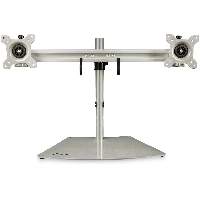 StarTech.com Dual Monitor Stand - Ergonomic Free Standing Dual Monitor Desktop Stand for two 24