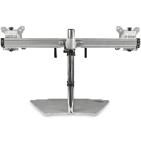 StarTech.com Dual Monitor Stand - Ergonomic Free Standing Dual Monitor Desktop Stand for two 24