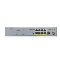 Zyxel GS1300-10HP, Unmanaged, Gigabit Ethernet (10/100/1000), Power over Ethernet (PoE), Rack mounting, Wall mountable