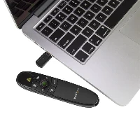 StarTech.com Wireless Presentation Remote with Green Laser Pointer - 90 ft. (27 m), USB, 27 m, Black