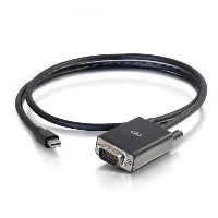 C2G 6ft Mini DisplayPortTM Male to VGA Male Active Adapter Cable - Black, 1.8 m, Mini DisplayPort, VGA (D-Sub), Male, Male, Straight