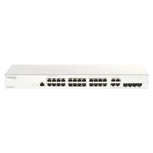 D-Link DBS-2000-28, Managed, L2, Gigabit Ethernet (10/100/1000), Rack mounting