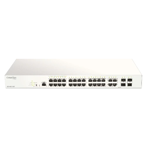 D-Link DBS-2000-28P, Managed, L2, Gigabit Ethernet (10/100/1000), Power over Ethernet (PoE), Rack mounting