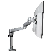 StarTech.com Desk Mount Dual Monitor Arm - Premium Articulating Monitor Arm - up to 30 VESA Mount Displays - Height Adjustable Monitor Mount - Rotate/Tilt/Swivel - Clamp/Grommet - Silver, Clamp, 10 kg, 33 cm (13