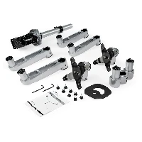 StarTech.com Desk Mount Dual Monitor Arm - Premium Articulating Monitor Arm - up to 30 VESA Mount Displays - Height Adjustable Monitor Mount - Rotate/Tilt/Swivel - Clamp/Grommet - Silver, Clamp, 10 kg, 33 cm (13