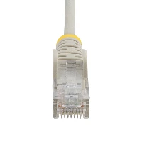 StarTech.com 2 m CAT6 Cable - Slim - Snagless RJ45 Connectors - Grey, 2 m, Cat6, U/UTP (UTP), RJ-45, RJ-45