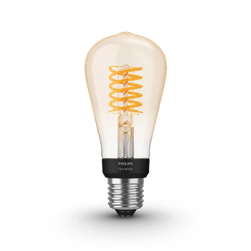 Philips Hue White ST64 Edison  E27 smart bulb, Smart bulb, Black, Grey, Bluetooth/Zigbee, LED, E27, Soft white