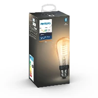 Philips Hue White ST64 Edison  E27 smart bulb, Smart bulb, Black, Grey, Bluetooth/Zigbee, LED, E27, Soft white