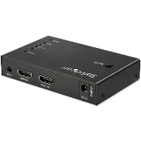 StarTech.com 4-Port HDMI Video Switch - 3x HDMI and 1x DisplayPort - 4K 60Hz, HDMI/DisplayPort, Metal, Black, 60 Hz, 1280 x 720 (HD 720), 1920 x 1080 (HD 1080), 1920 x 1200 (WUXGA), 2560 x 1600 (WQXGA), 3840 x 2160,..., 4096 x 2160 pixels