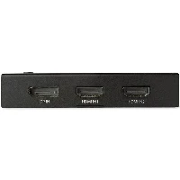 StarTech.com 4-Port HDMI Video Switch - 3x HDMI and 1x DisplayPort - 4K 60Hz, HDMI/DisplayPort, Metal, Black, 60 Hz, 1280 x 720 (HD 720), 1920 x 1080 (HD 1080), 1920 x 1200 (WUXGA), 2560 x 1600 (WQXGA), 3840 x 2160,..., 4096 x 2160 pixels
