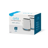 NETGEAR Orbi RBK852 AX6000 WiFi 6 Mesh System, Grey, White, Internal, Activity, LAN, Link, Power, System, WAN, WLAN, Omni-directional, 350 m, CE, FCC