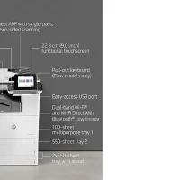 HP Color LaserJet Enterprise Flow MFP M776zs, Print, copy, scan and fax, Two-sided printing Scan to email, Laser, Colour printing, 1200 x 1200 DPI, A3, Direct printing, Black, White
