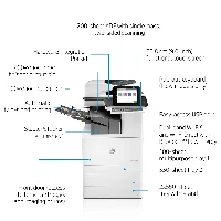 HP Color LaserJet Enterprise Flow MFP M776zs, Print, copy, scan and fax, Two-sided printing Scan to email, Laser, Colour printing, 1200 x 1200 DPI, A3, Direct printing, Black, White