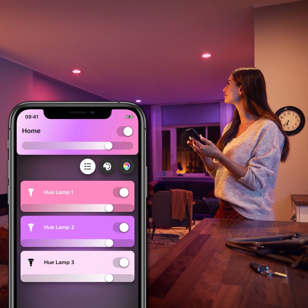 Philips Hue White and colour ambience 1-pack GU10, Smart bulb, White, Bluetooth/Zigbee, LED, GU10, Multi