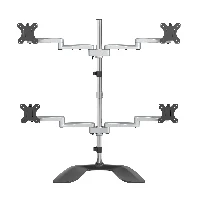 StarTech.com Desktop Quad Monitor Stand - Ergonomic VESA 4 Monitor Arm (2x2) up to 32