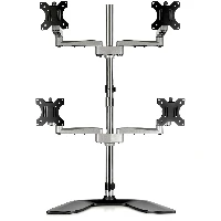 StarTech.com Desktop Quad Monitor Stand - Ergonomic VESA 4 Monitor Arm (2x2) up to 32