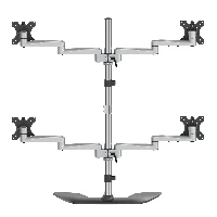 StarTech.com Desktop Quad Monitor Stand - Ergonomic VESA 4 Monitor Arm (2x2) up to 32