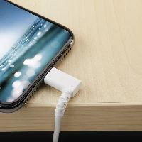 StarTech.com 6ft (2m) Durable USB A to Lightning Cable - White 90 Right Angled Heavy Duty Rugged Aramid Fiber USB Type A to Lightning Charging/Sync Cord - Apple MFi Certified - iPhone, 2 m, Lightning, USB A, Male, Male, White