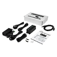 StarTech.com 7-Port USB 3.0 Hub with Power Adapter - Metal Industrial USB-A Hub with ESD & 350W Surge Protection - Din/Wall/Desk Mountable - High Speed USB 3.2 Gen 1 (5Gbps) Hub, USB 3.2 Gen 1 (3.1 Gen 1) Type-B, USB 3.2 Gen 1 (3.1 Gen 1) Type-A, 5000 Mbit/s, Black, Power, RoHS, REACH, CE, FCC, TAA