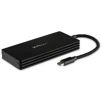 StarTech.com M.2 SSD Enclosure for M.2 SATA Drives - USB 3.1 (10Gbps) - USB-C, SSD enclosure, M.2, M.2, 6 Gbit/s, USB connectivity, Black
